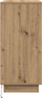 vidaXL - Sideboard - met - LED - Artisan - Eik - 71x34,5x75 - cm - Geengineerd - Hout