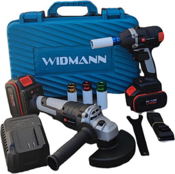 Widmann Dual Pack Widmann Brushless Angle Grinder 24v & Impact Wrench 36v