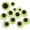 Creativ Company Wiebelogen glow in the dark zelfklevend, 30st.
