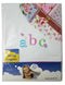 Wieg lakentje (ca. 80x100) + Sloopje, met borduur ABC Girl