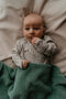 Wiegdeken 75 x 100cm - Wieglaken 100% biologisch katoen - Baby Deken TOG 2.0 Smokey Green - Groen - Snoozebaby