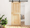 vidaXL - Schuifdeur - met - beslag - 85x210 - cm - massief - grenenhout