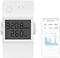 WiFi Connected Switch met energieverbruiksmeting, 16A/4000W High Power Wireless Switch, Wattmeter Compatibel met Amazon Alexa/Google Home, LCD-scherm