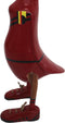HSM Collection - Voetbal eend België - 12x18x44- Rood/naturel - Bamboe