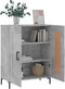 vidaXL - Dressoir - 69,5x34x90 - cm - bewerkt - hout - betongrijs