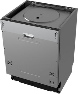 Wiggo - WD-B4126E(W) - Inbouw Vaatwasser - 45 cm - 9 Couverts - 6 Wasprogramma's - E Klasse - 5 Jaar Garantie - Roestvrijstaal