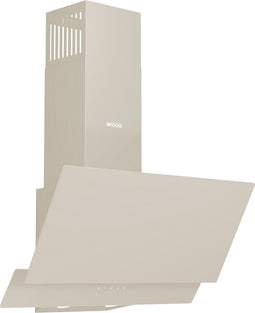 Wiggo WE-A642G(C)- Schuine Afzuigkap - 60cm - Creme Glas