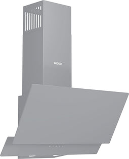Wiggo WE-A642G(G)- Schuine Afzuigkap - 60cm - Grijs Glas