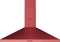 Wiggo WE-A930P(R) - Wandschouw Afzuigkap - 90cm - Rood