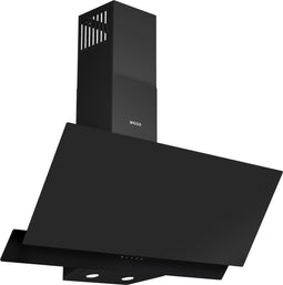 Wiggo WE-A942G(B) - Schuine Afzuigkap - 90cm - Zwart Dubbel Glas