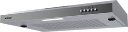 Wiggo WE-C630V(X) - Onderbouw Afzuigkap - 60 cm - 200 m³/h - LED - klasse B - 5 jaar garantie - Inox