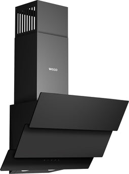 Wiggo WE-D533G(B) - Schuine Afzuigkap - 50cm - Zwart Triple Glas