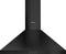 Wiggo WE-E543R(BB) - Wandschouw Afzuigkap - 50cm - Zwart