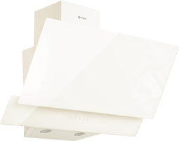 Wiggo WE-E623G(C) - Schuine Afzuigkap - 60cm - Creme Dubbel Glas