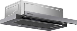 Wiggo WE-E632ER(G) Vlakscherm Afzuigkap - Grijs - 60 cm