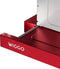 Wiggo WE-E632ER(R) Vlakscherm Afzuigkap - Rood - 60 cm