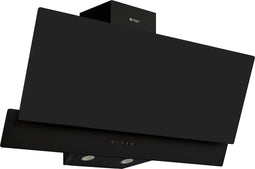 Wiggo WE-E923G(B) - Schuine Afzuigkap - 90cm - Zwart Dubbel Glas