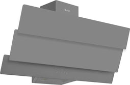 Wiggo WE-E933G(G) - Schuine Afzuigkap - 90cm - Grijs Triple Glas