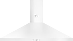 Wiggo WE-E943R(WW) - Wandschouw Afzuigkap - 90cm - 600m³/h - 4 standen - Energieklasse D - Wit - Koolstoffilters meegeleverd