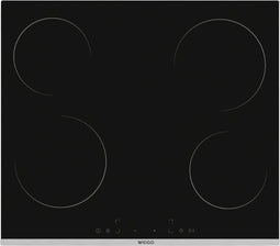 Wiggo WH-E614G(B) - Inbouw inductie kookplaat - 1 fase - 60cm - Zwart