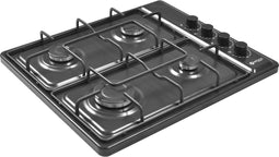 Wiggo WK-GV804M - Vrijstaande gaskookplaat - 60 cm - Zwart