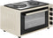 Wiggo WMO-E4562H(C) - Vrijstaande Mini Oven met kookplaat - Electrisch - 60 CM - 45 liter - 3534 W - 5 Jaar Garantie - Creme