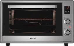 Wiggo WMO-E657(X) - Vrijstaande Mini Oven - Electrisch - 60 CM - 65 liter - 2000 W - 5 Jaar Garantie - Roestvrijstaal