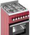 Wiggo WO-E505R(RX) - Serie 5 - 50 cm - Gasfornuis - Rood Rvs