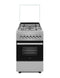 Wiggo WO-E505R(XX) - Serie 5 - 50 cm - Gasfornuis met oven - Rvs
