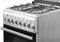 Wiggo WO-E505R(XX) - Serie 5 - 50 cm - Gasfornuis met oven - Rvs