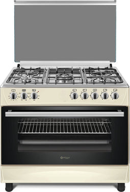 Wiggo WO-E903R(CX) Serie 3 - Gasfornuis - Créme Rvs