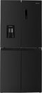 Wiggo WR-MD18(DX) - Amerikaanse Koelkast - No Frost - Water Dispenser - Met Display - Super Freeze - 419 Liter - 5 jaar garantie - Zwart