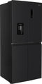 Wiggo WR-MD18(DX) - Amerikaanse Koelkast - No Frost - Water Dispenser - Met Display - Super Freeze - 419 Liter - 5 jaar garantie - Zwart