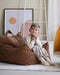 Wigiwama Beanbag Chair - Toffee - ribstof zitzak - zitzak voor kinderen - kinderkamer decoratie