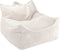 Wigiwama Corduroy Beanbag Chair / Zitzak - 80x70x50cm - Marshmallow