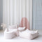 Wigiwama Corduroy Beanbag Chair / Zitzak - 80x70x50cm - Marshmallow