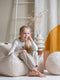 Wigiwama Corduroy Beanbag Chair / Zitzak - 80x70x50cm - Marshmallow