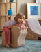 Wigiwama Corduroy Cloud Pouffe / Poef - Ø40x25cm - Brown Sugar