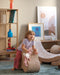 Wigiwama Corduroy Cloud Pouffe / Poef - Ø40x25cm - Toffee