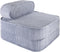 Wigiwama Corduroy Flip Chair / Slaapfauteuil - 65x60x25cm - Blueberry Blue