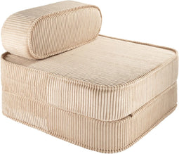 Wigiwama Corduroy Flip Chair / Slaapfauteuil - 65x60x25cm - Brown Sugar
