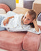 Wigiwama Corduroy Flip Chair / Slaapfauteuil - 65x60x25cm - Pink Mousse
