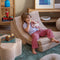 Wigiwama Corduroy Moon Chair / Fauteuil - 80x65x55cm - Brown Sugar