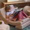Wigiwama Corduroy Moon Chair / Fauteuil - 80x65x55cm - Brown Sugar