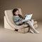 Wigiwama Corduroy Moon Chair / Fauteuil - 80x65x55cm - Brown Sugar