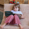 Wigiwama Corduroy Moon Chair / Fauteuil - 80x65x55cm - Brown Sugar