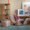 Wigiwama Corduroy Moon Chair / Fauteuil - 80x65x55cm - Brown Sugar