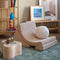 Wigiwama Corduroy Moon Chair / Fauteuil - 80x65x55cm - Brown Sugar