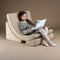 Wigiwama Corduroy Moon Chair / Fauteuil - 80x65x55cm - Brown Sugar