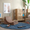 Wigiwama Corduroy Moon Chair / Fauteuil - 80x65x55cm - Toffee